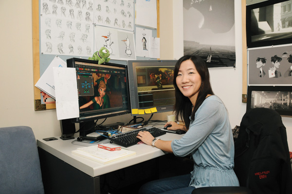 "FROZEN" (Pictured) Animator Hyun-Min Lee. Photo By: Araya Diaz. ©2013 Disney. All Rights Reserved.