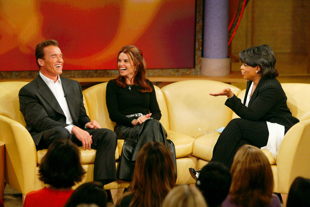 Por 25 anos, Oprah recebeu em seu talk show, políticos, personalidades e celebridades, com o ator Arnold Schwarzenegger